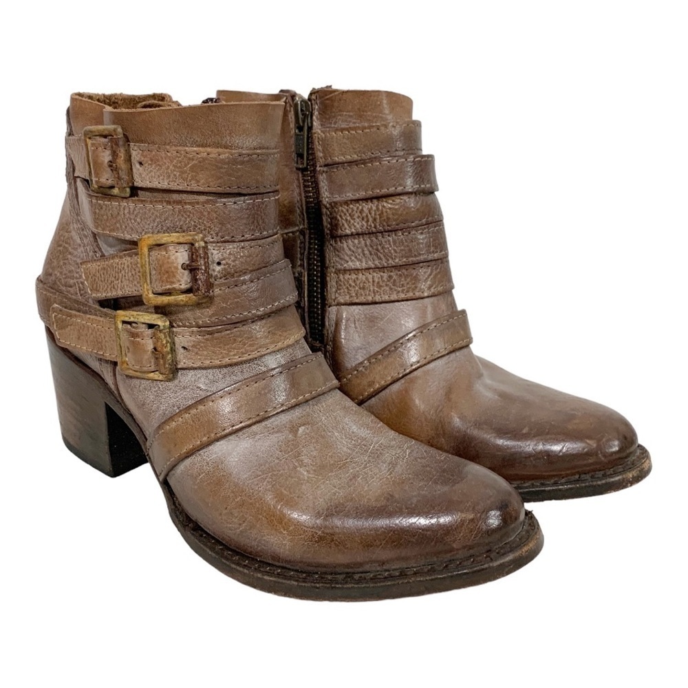 Freebird by Steven Santo Leather Ankle Boots Size 6